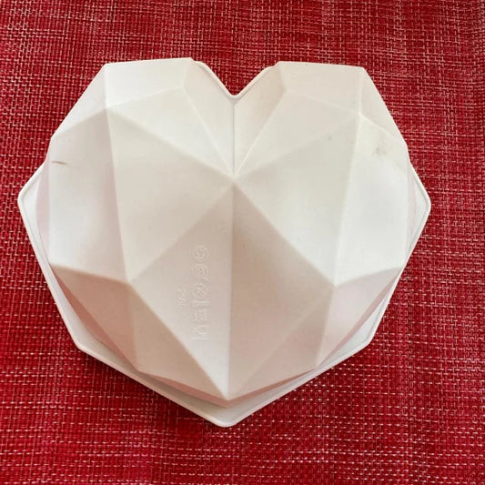 3D Geometric Heart Silicone Mold 