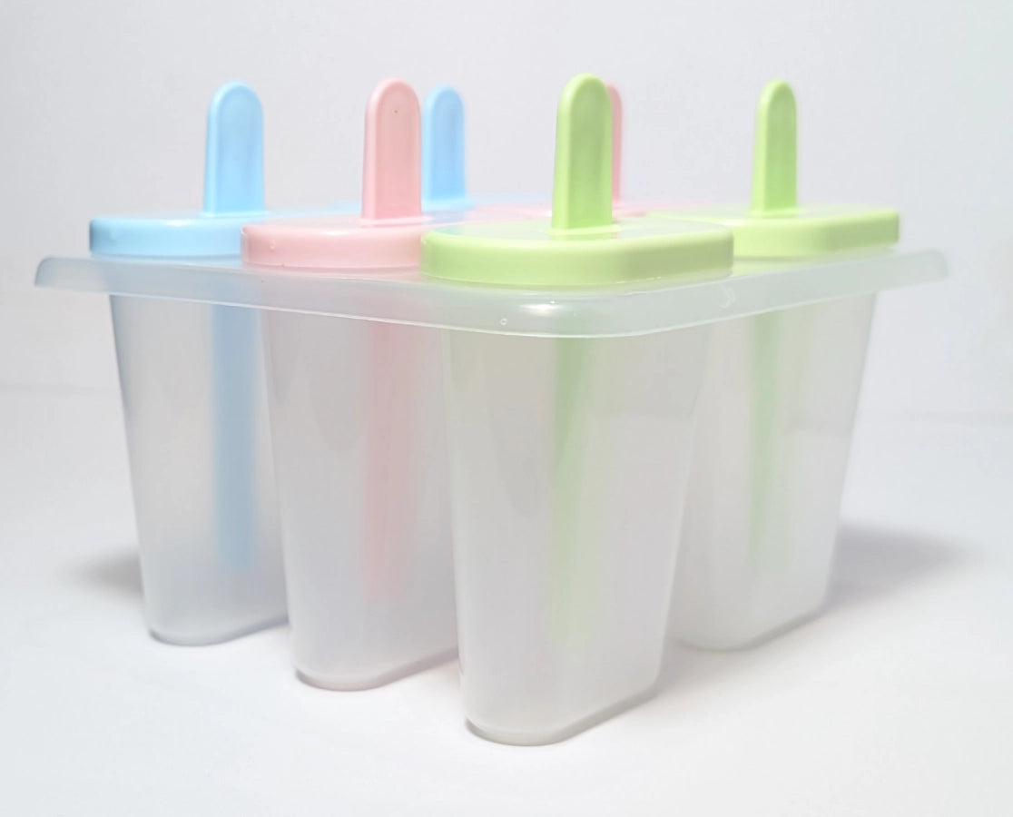 6-Piece Reusable Ice Cream Mould Set 