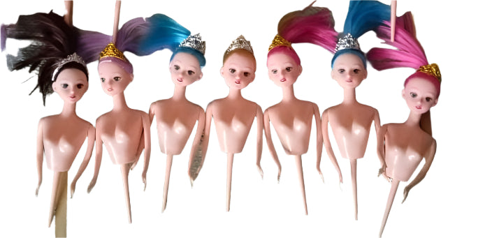 Fancy Cake Doll Toppers 