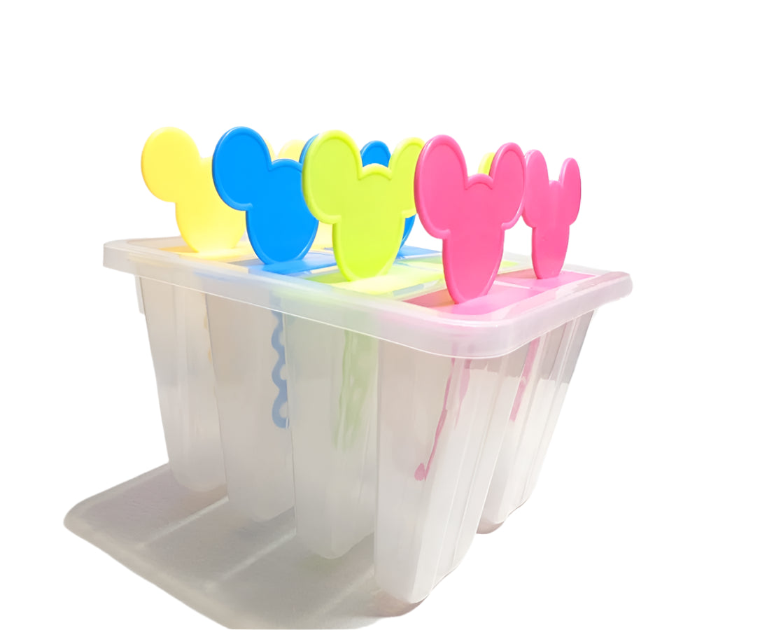 Premium 8-Piece Ice Cream & Popsicle Mould Set | BPA-Free Kulfi & Frozen Treat Maker | Reusable Plastic Ice Lolly Molds with Tray & Sticks | DIY Dessert Mold for Kids & Adults