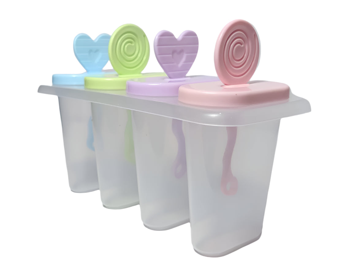 Reusable 4-Piece Popsicle Mold Set |